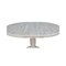 International Concepts Round 36 in Rd Top Pedestal Table, 12 in Leaf, 28.9 inH, Dining Height, Unfinished, 36 W, 36 L K-36RXT - alternate 6